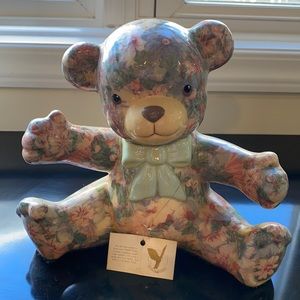 Gorgeous Vintage Ceramic Teddy Bear
